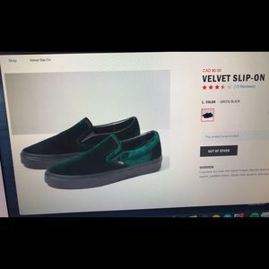 Velvet Slip-On VANS🔥🔥